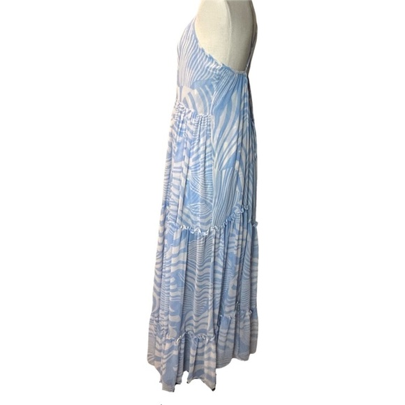 NWT MISA Los Angeles Light Blue Kalita Maxi Dress, size L - Picture 8 of 13